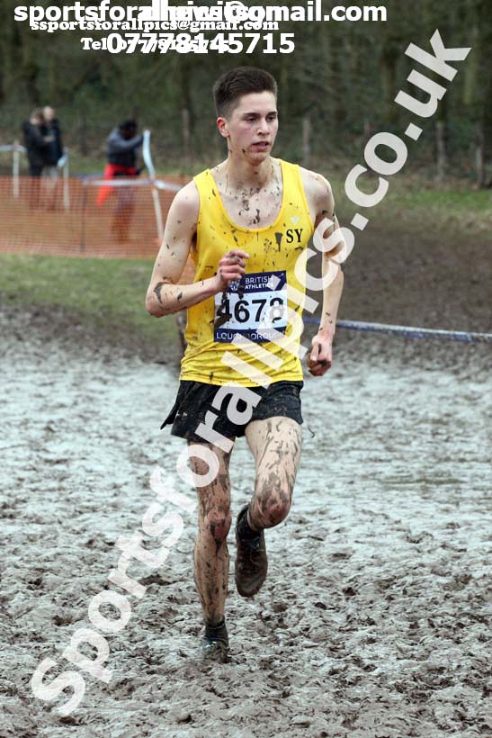 Senior mens 2018 British Inter Counties Cross Country Champs., Prestwold Hall, Loughborough. Photo: David T. Hewitson/Sports for All Pics